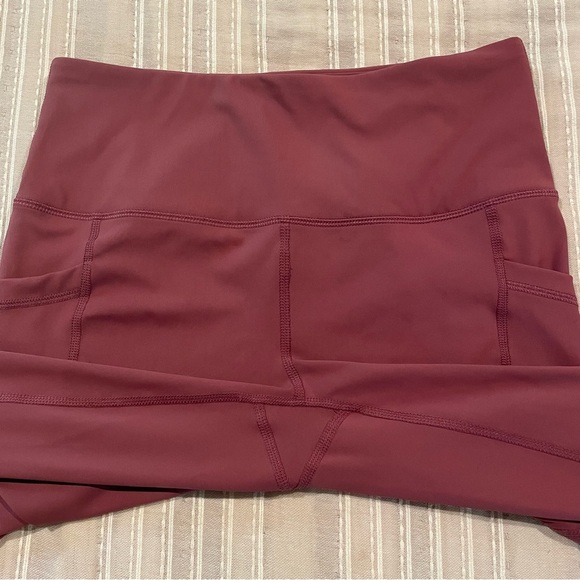 90 Degree By Reflex Interlink High Rise 7/8 Ankle Leggings Mauve Pink Medium - Picture 3 of 9